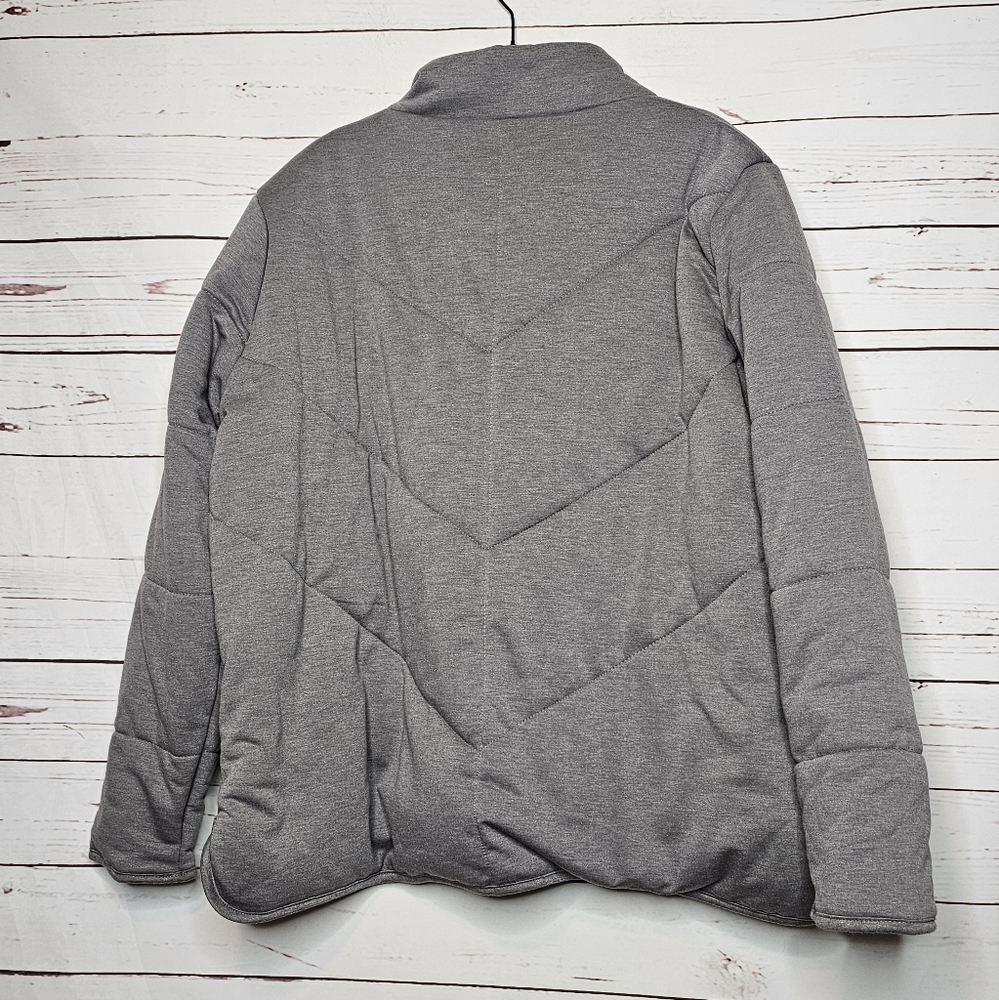 Three Dots Gray Quilted Jacket - image 2